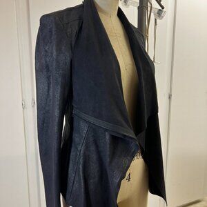 Draped Moto Jacket
